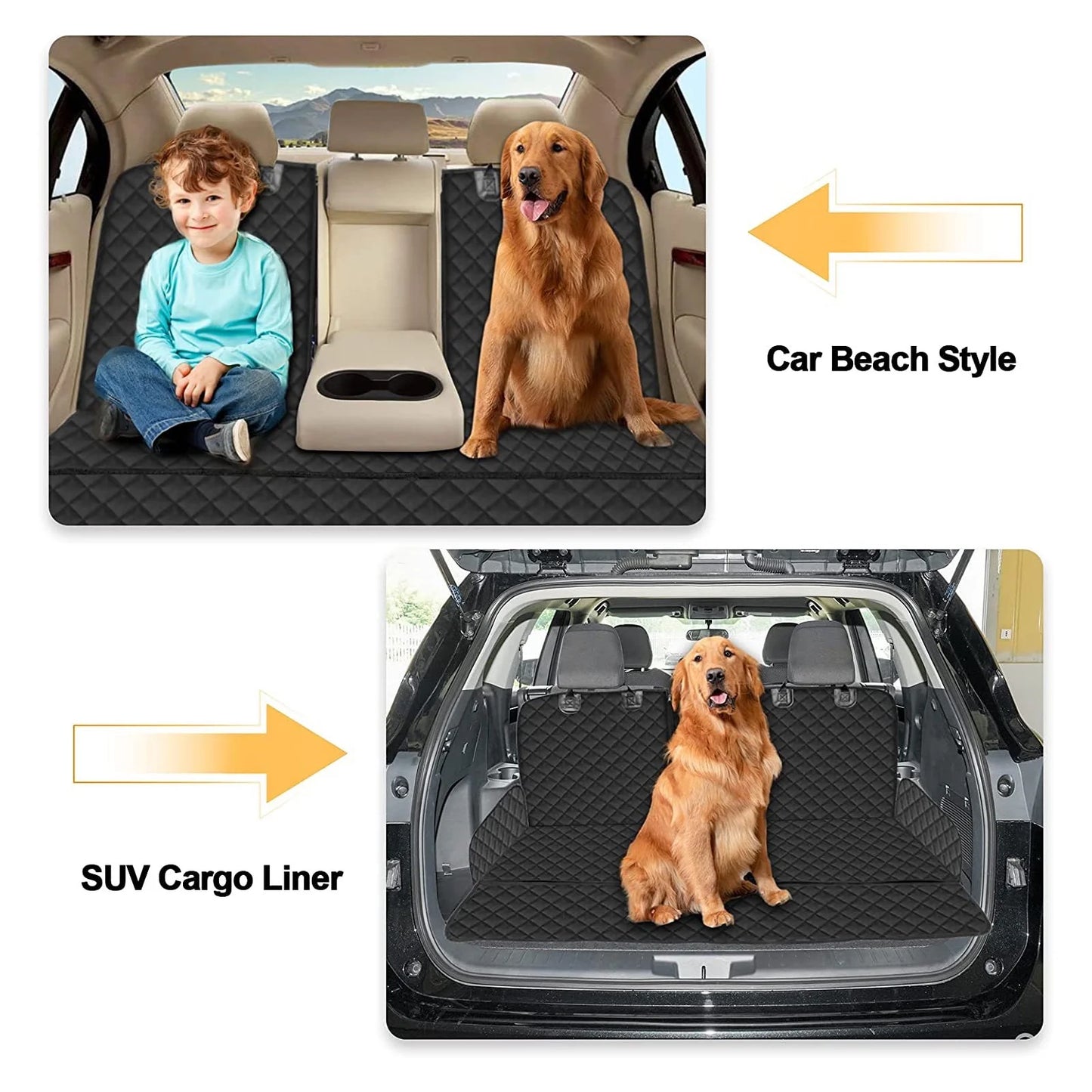 🚗 PupGuard Waterproof Car Seat Cover + 2 Safety Belts
