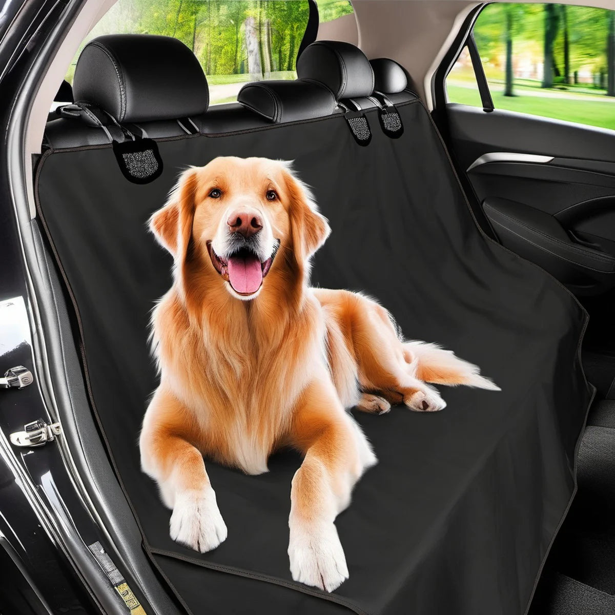 🚙 PawPalace Waterproof Car Hammock Seat Cover