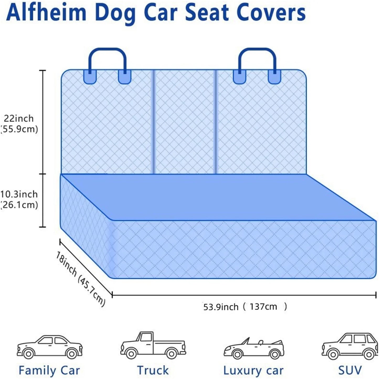 🚗 PupGuard Waterproof Car Seat Cover + 2 Safety Belts