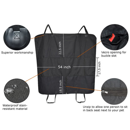 🚙 PawPalace Waterproof Car Hammock Seat Cover