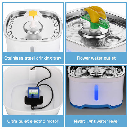 💧 Pawtain 2.5L Fresh Flow Pet Fountain