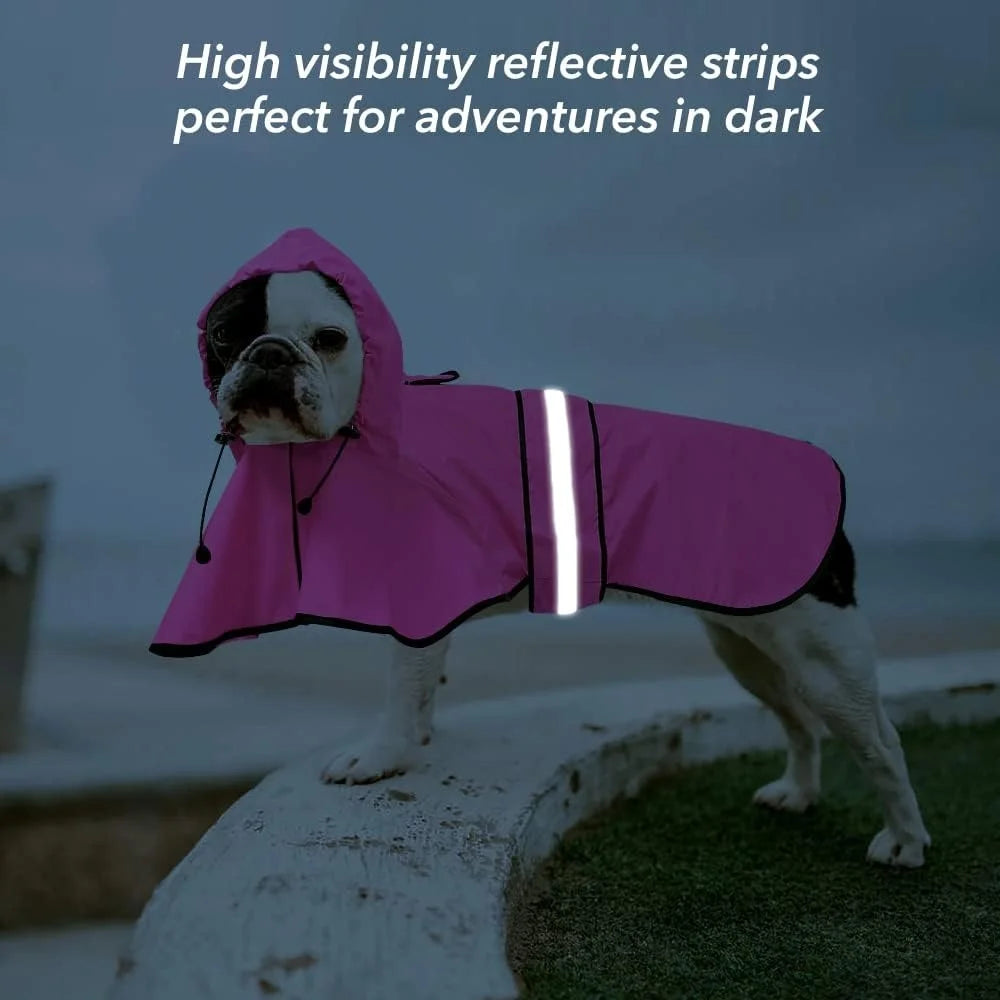 🌧️ PupShield Reflective Waterproof Dog Raincoat