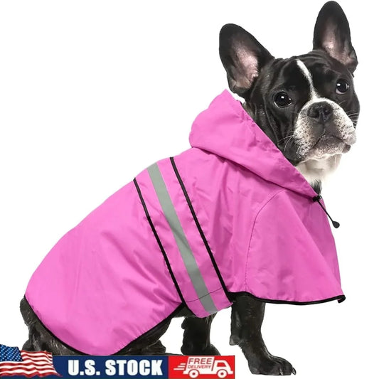 🌧️ PupShield Reflective Waterproof Dog Raincoat