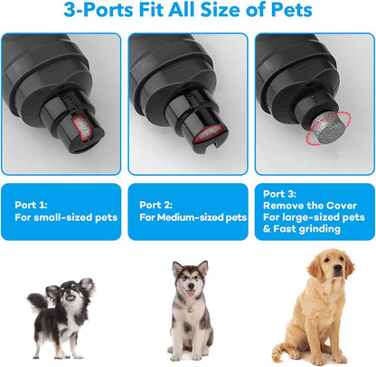 💡 2-Speed LED Pet Nail Grinder – Safe & Painless Trim