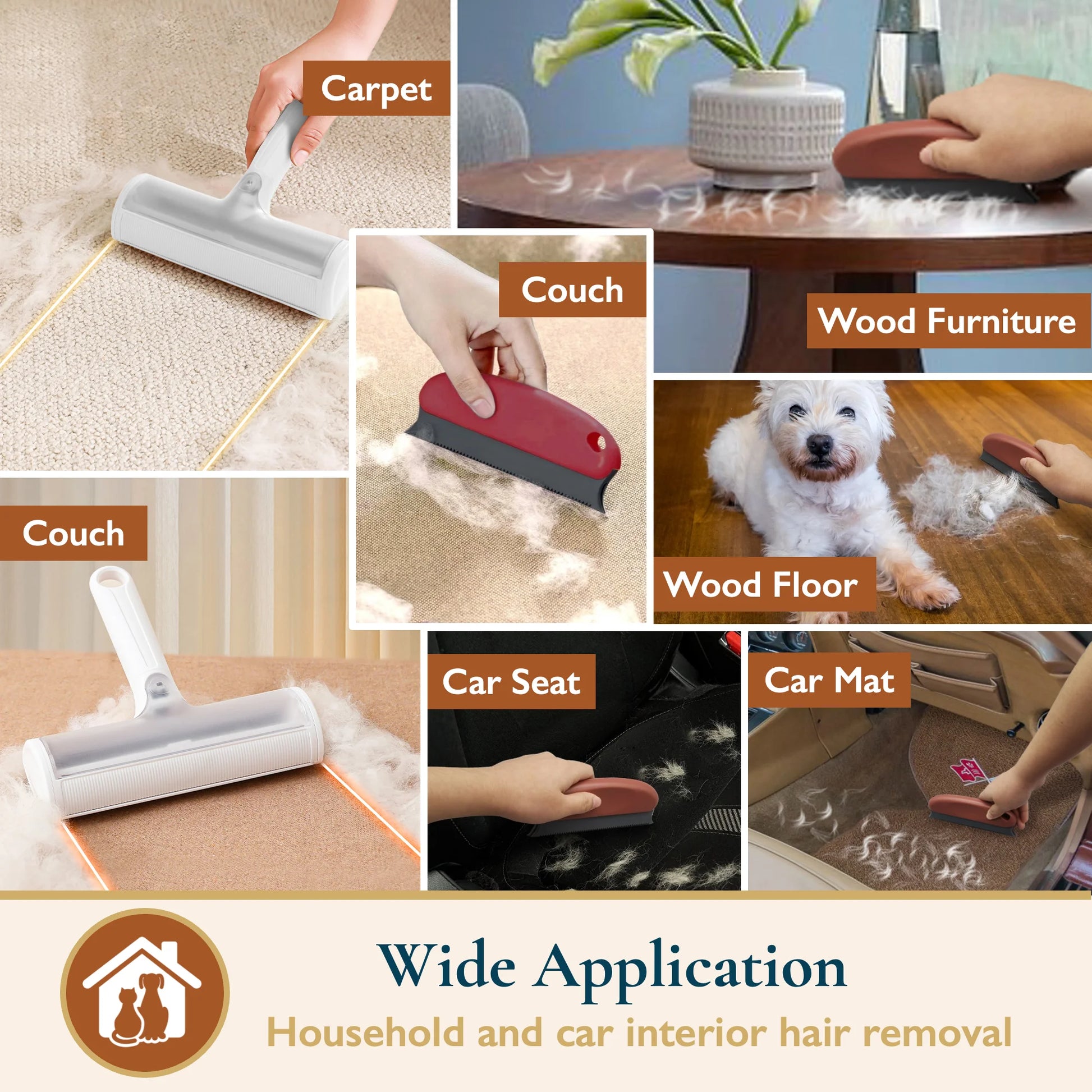 ✨ FurZap Reusable Pet Hair Remover Set