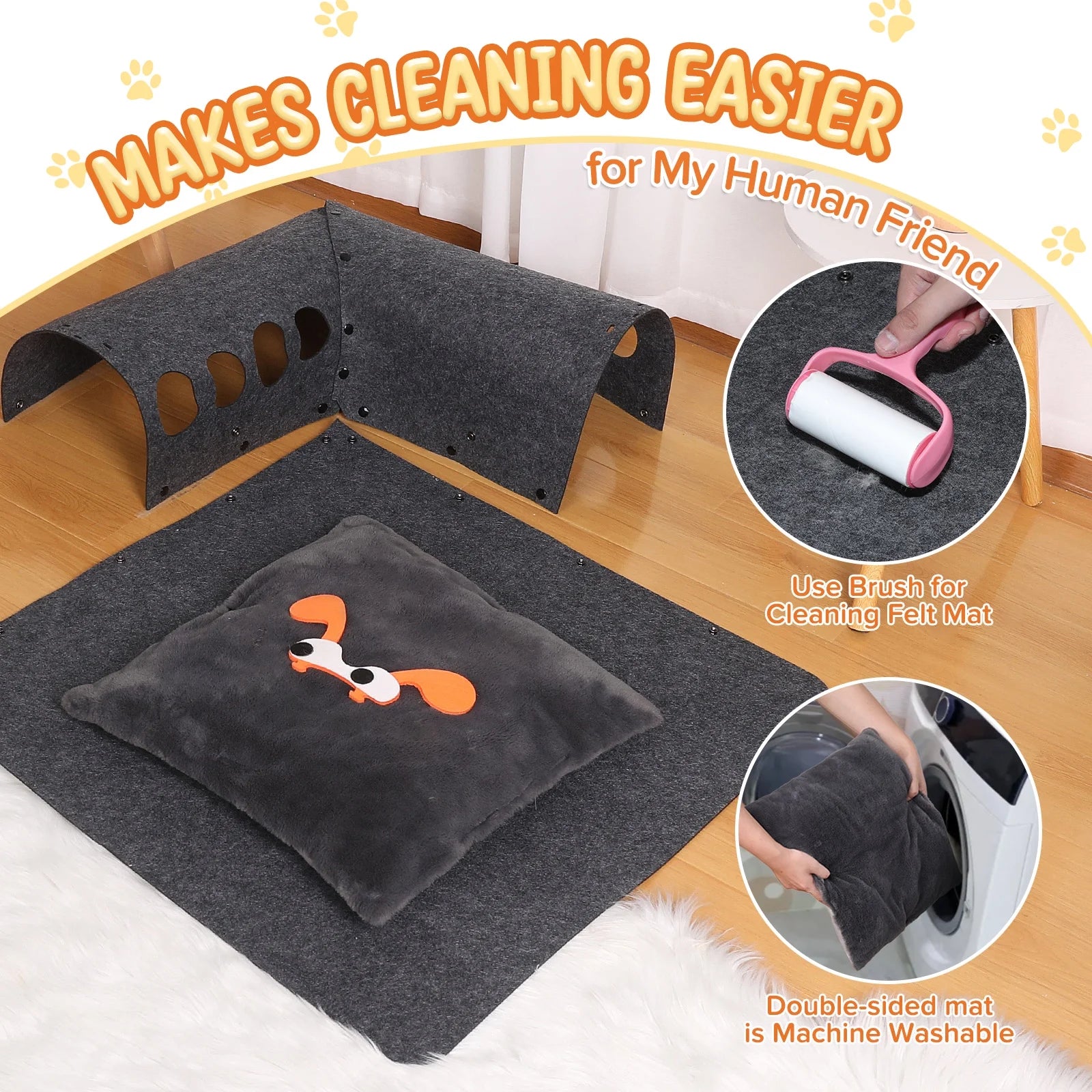 🐱 TunnelNook 2-in-1 Cat Bed & Play Tunnel