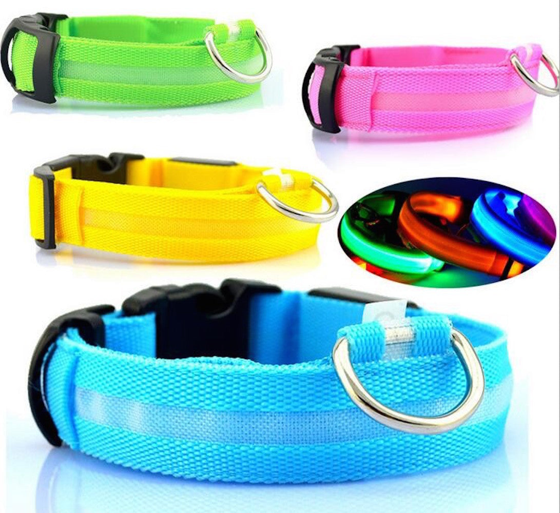 🌟 USB Rechargeable LED Pet Collar – Flash & Glow