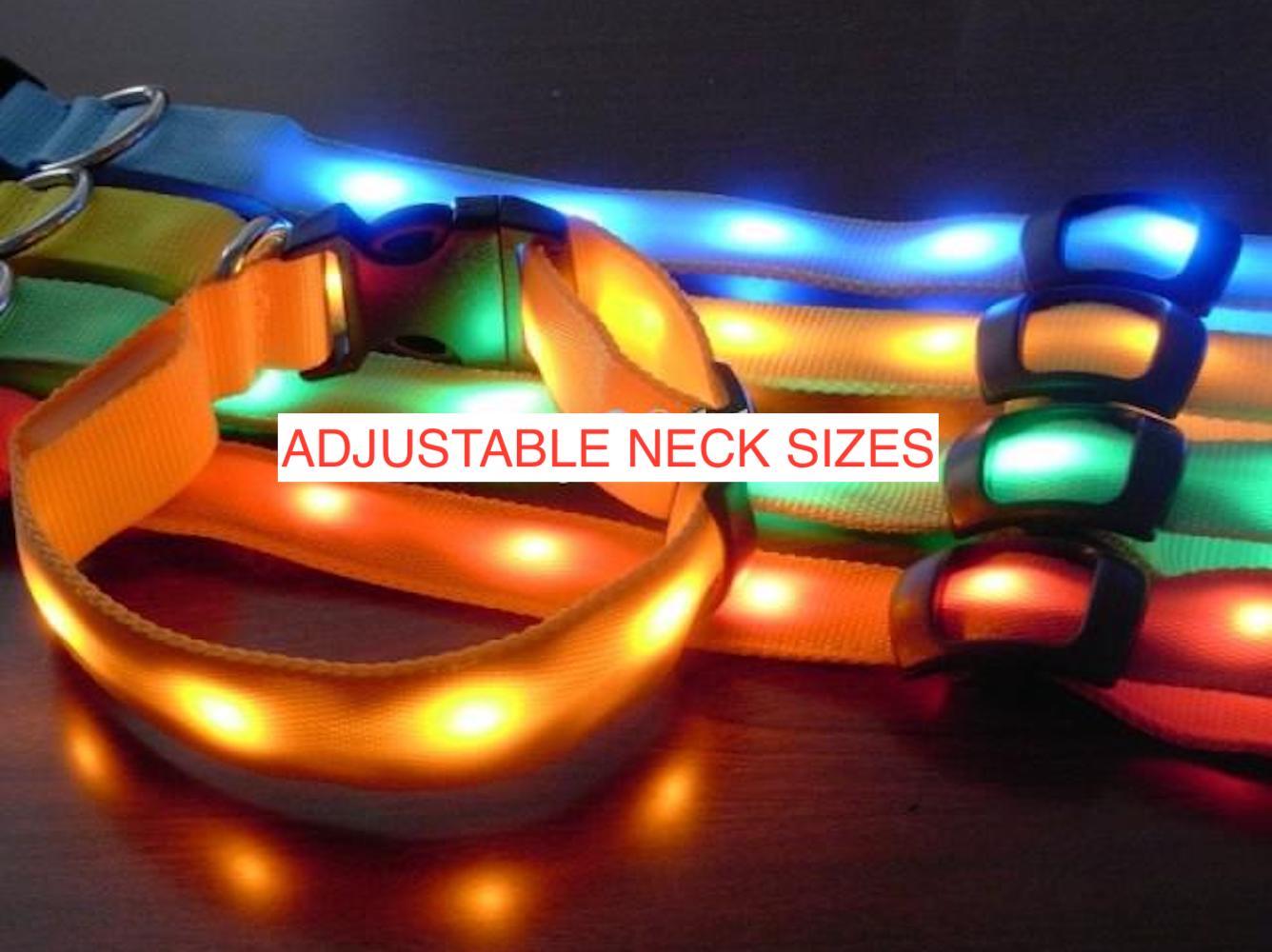 🌟 USB Rechargeable LED Pet Collar – Flash & Glow